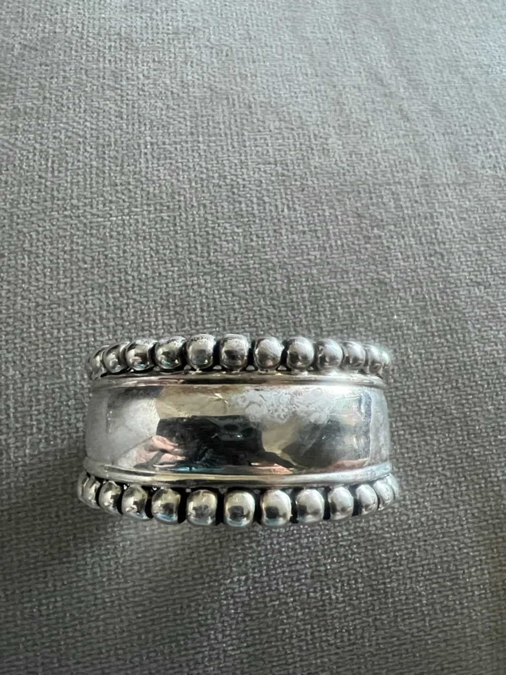 Silver Beaded Cuff Bracelet - Silver - Picture 5 of 7